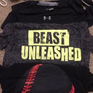 Lot of 3 Boys athletic t-shirts size large